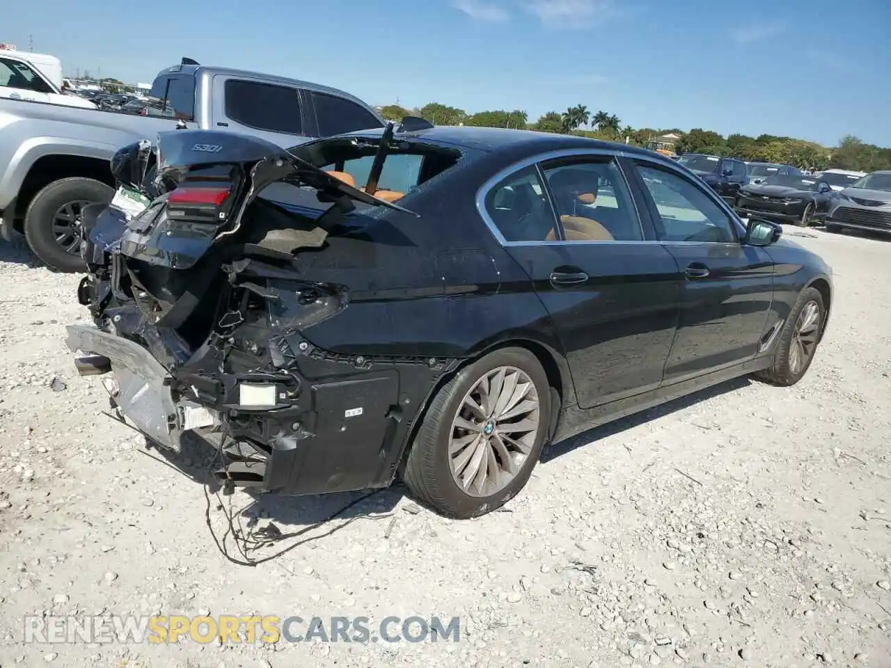 3 Photograph of a damaged car WBA53BH06NWX80665 BMW 5 SERIES 2022