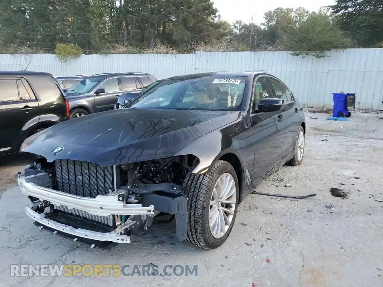 2 Photograph of a damaged car WBA53BH09NCJ22369 BMW 5 SERIES 2022