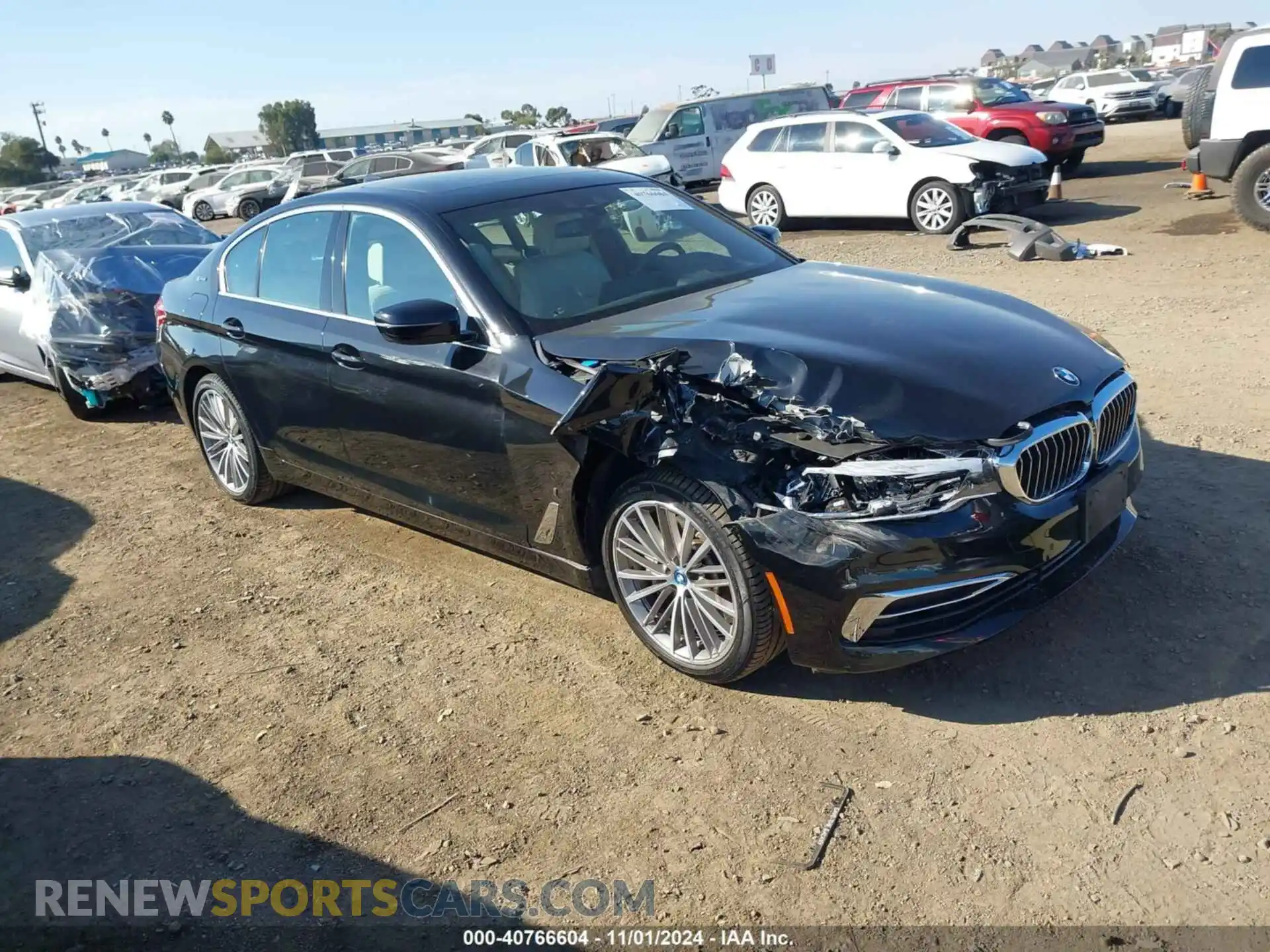 1 Photograph of a damaged car WBAJA9C55KB389882 BMW 530E 2019