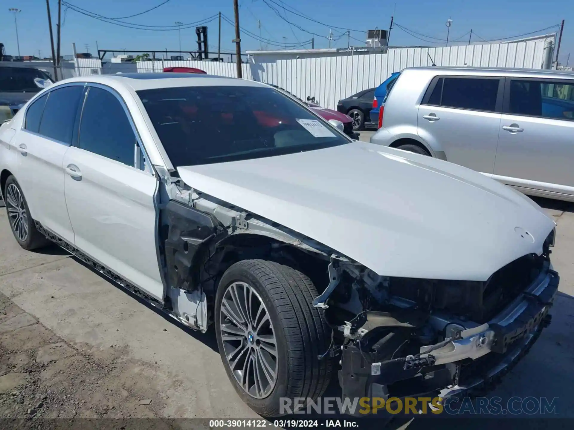6 Photograph of a damaged car WBAJA9C55KB393902 BMW 530E 2019
