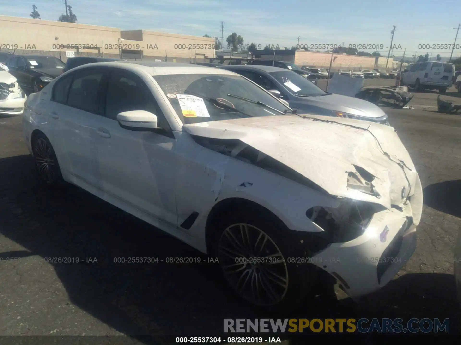 1 Photograph of a damaged car WBAJA9C56KB391933 BMW 530E 2019