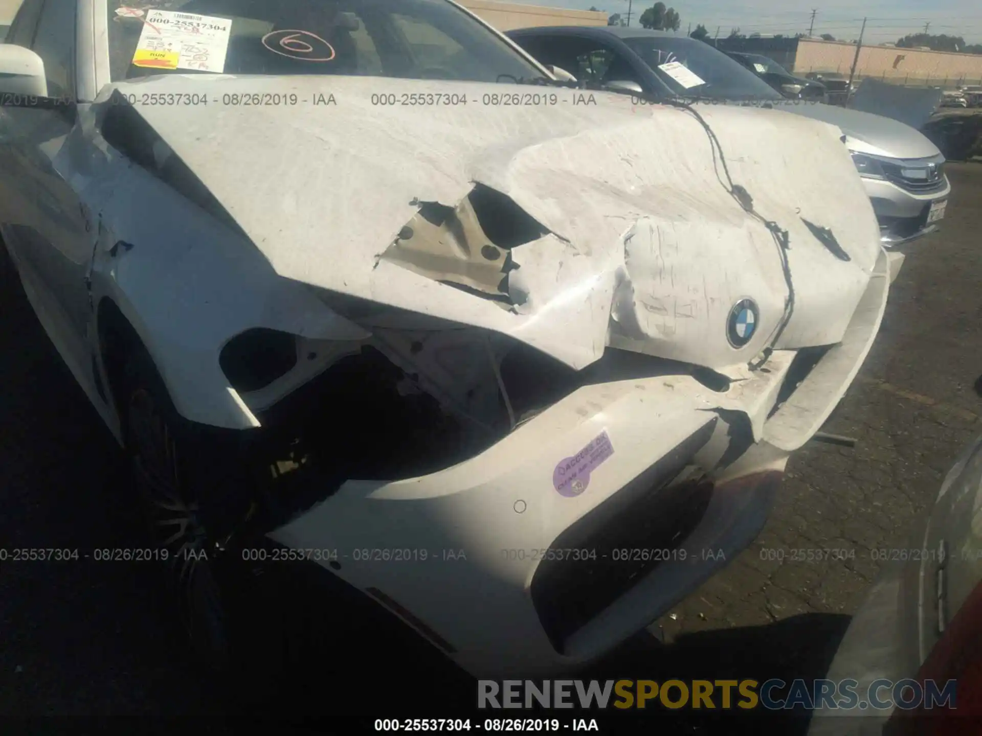 6 Photograph of a damaged car WBAJA9C56KB391933 BMW 530E 2019