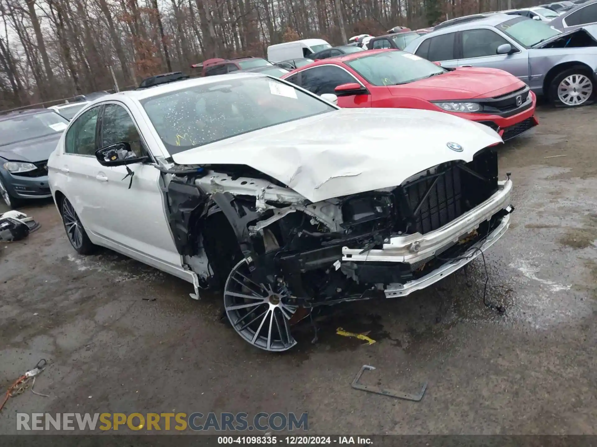 1 Photograph of a damaged car WBA33AG00PCM24199 BMW 530E 2023