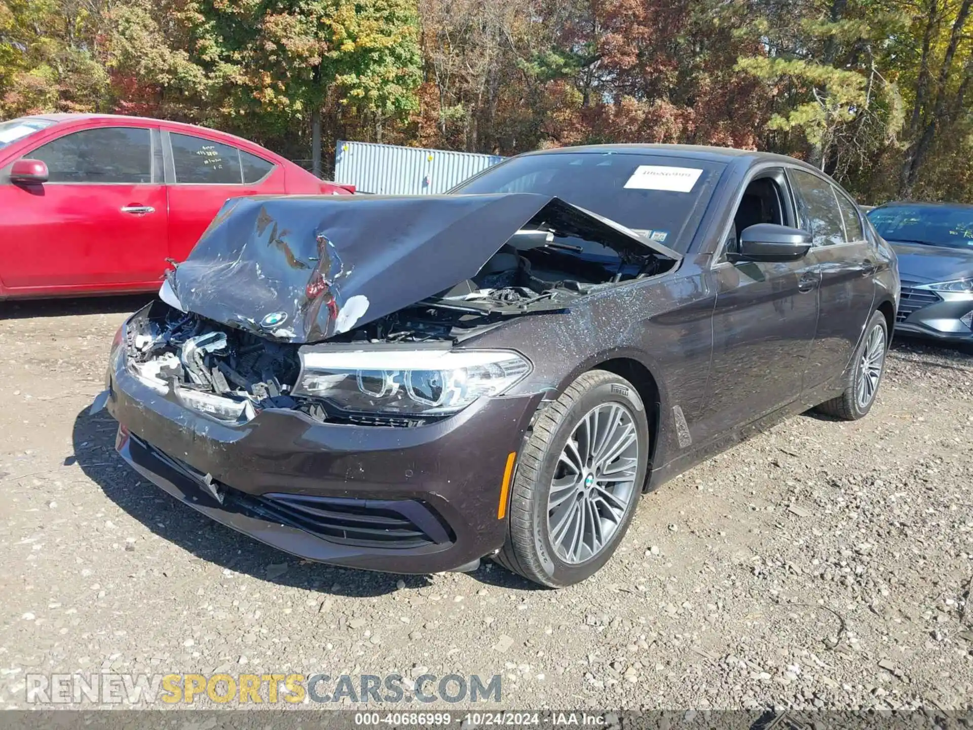2 fotografías del automóvil dañado WBAJA7C52KWW18306 BMW 530I 2019