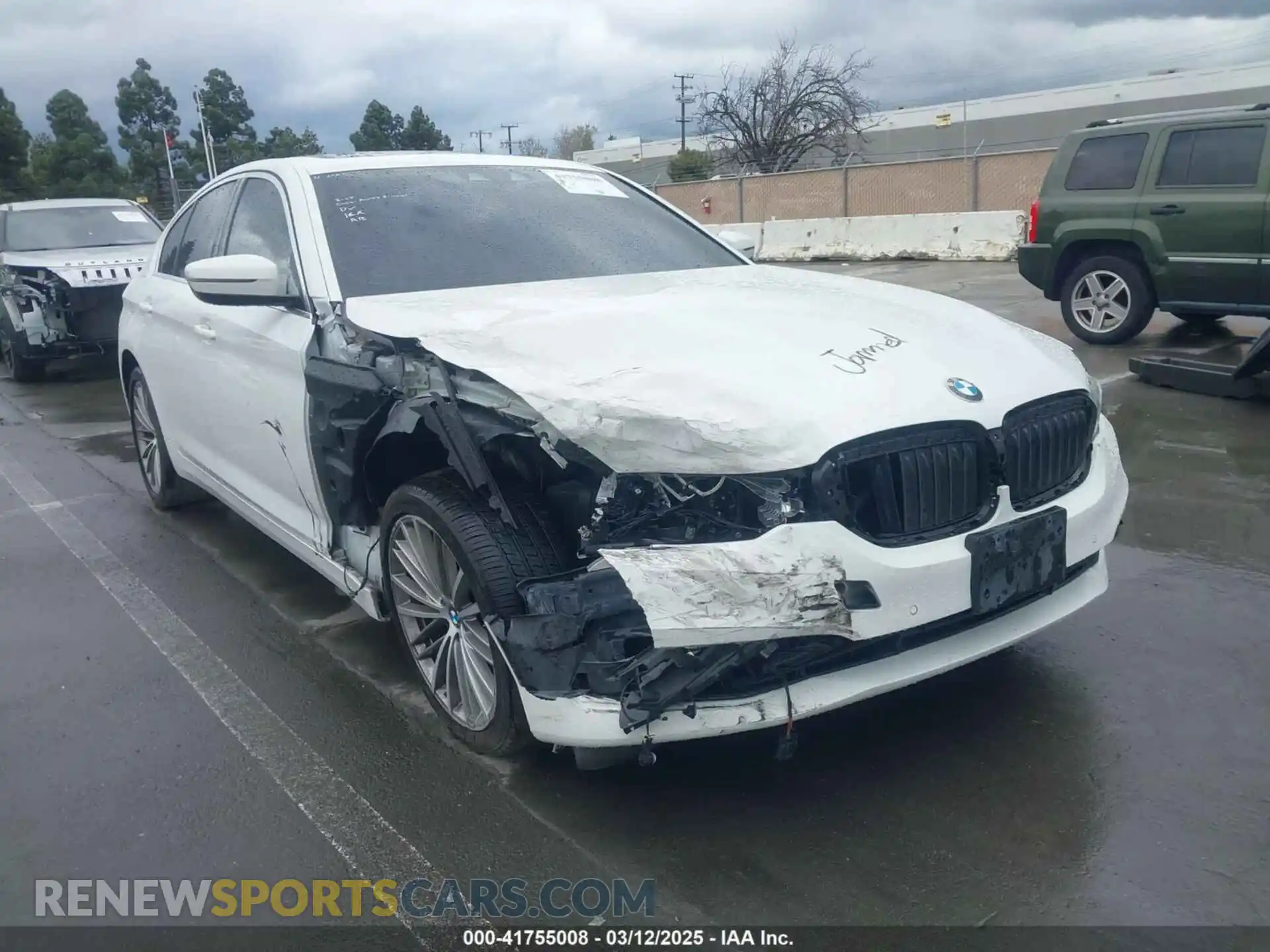 1 Photograph of a damaged car WBAJR3C08LWW69297 BMW 530I 2020