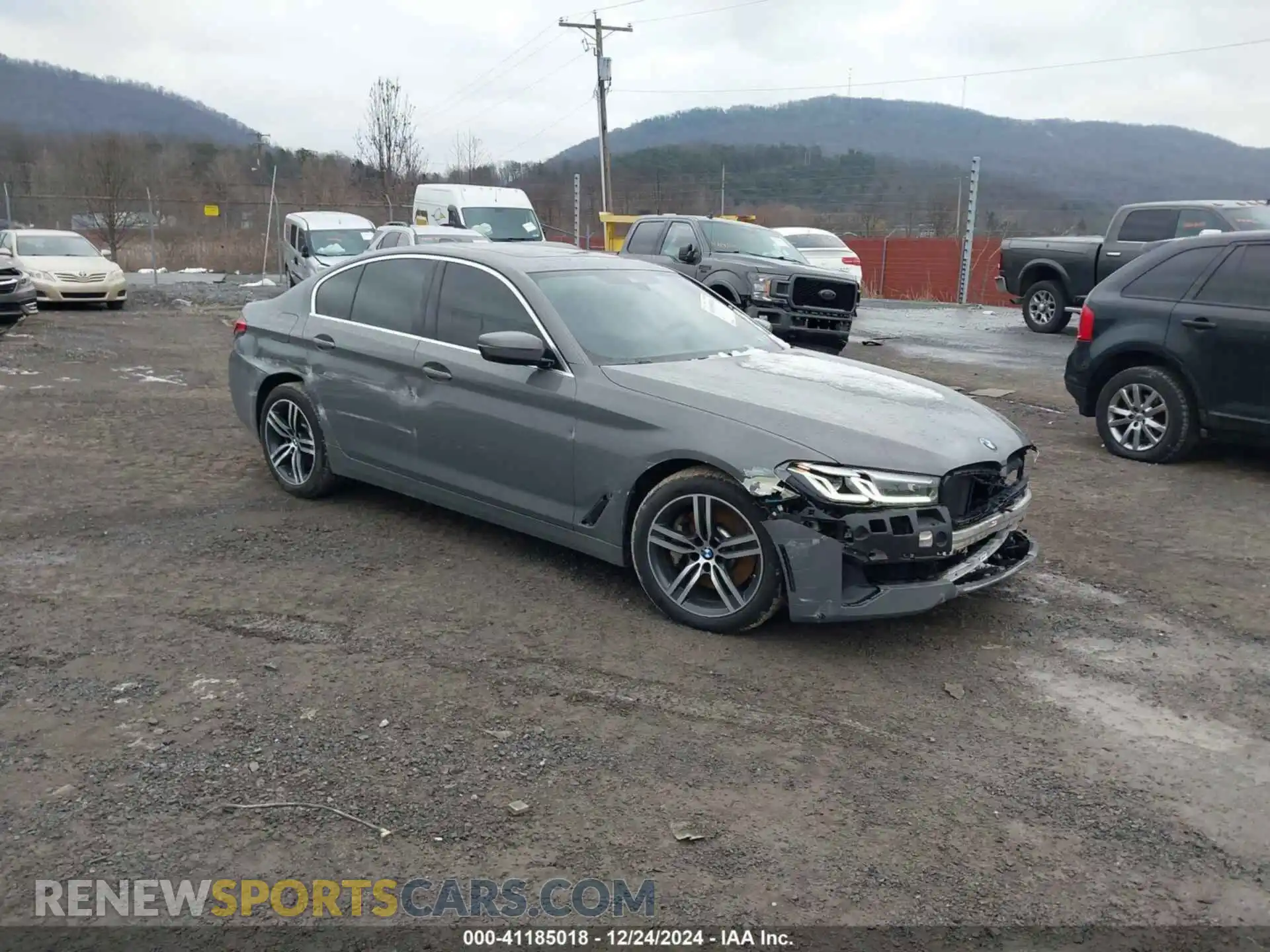 1 Photograph of a damaged car WBA13BJ07MWX06971 BMW 530I 2021
