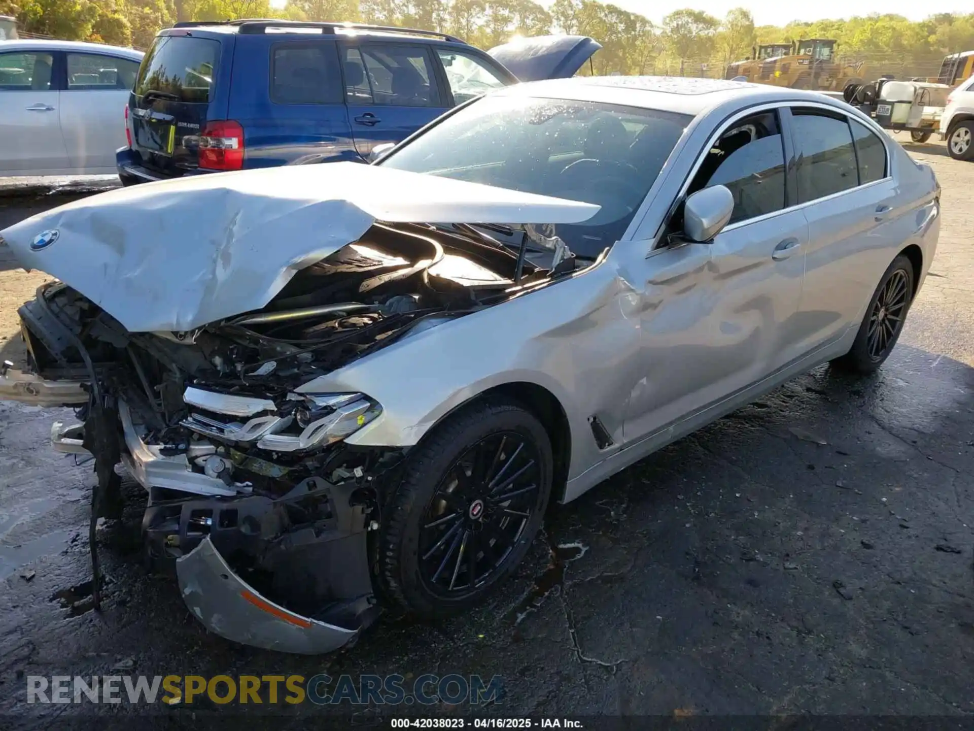 2 Photograph of a damaged car WBA53BH01MWX15298 BMW 530I 2021