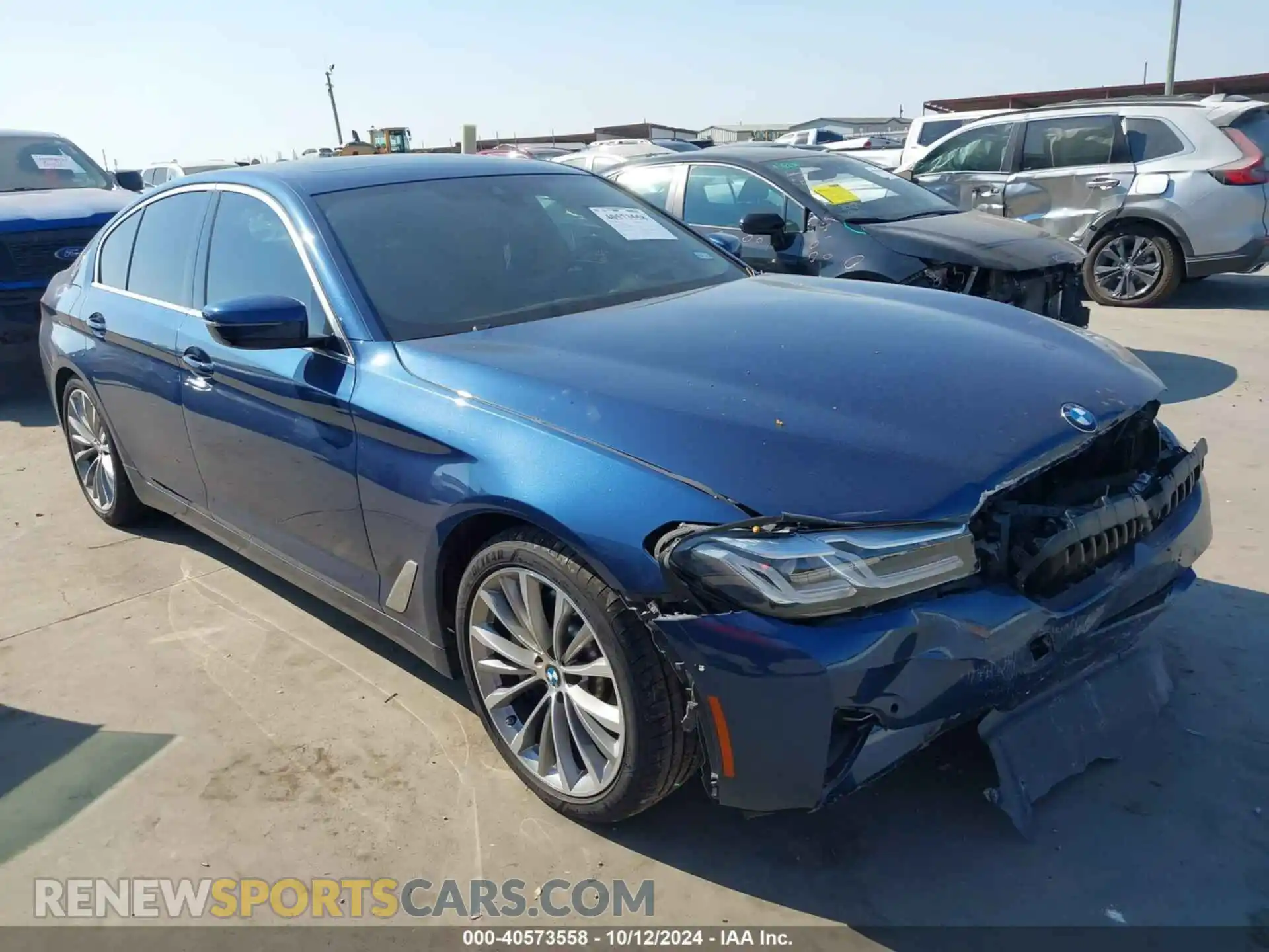 1 Photograph of a damaged car WBA53BH02MCF05801 BMW 530I 2021