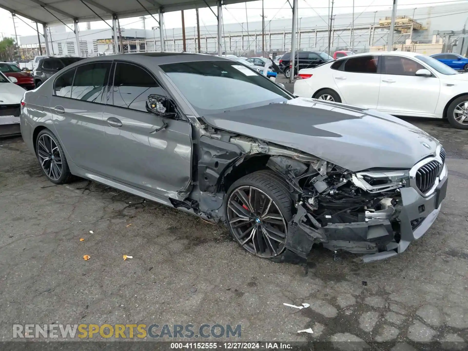 1 fotografías del automóvil dañado WBA53BH03MCG12419 BMW 530I 2021