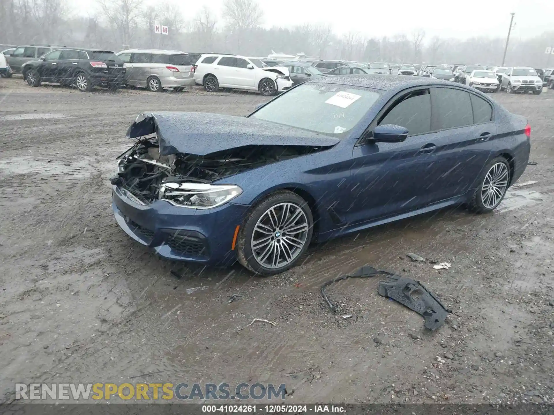 2 fotografías del automóvil dañado WBAJS3C08LCE86233 BMW 540I 2020