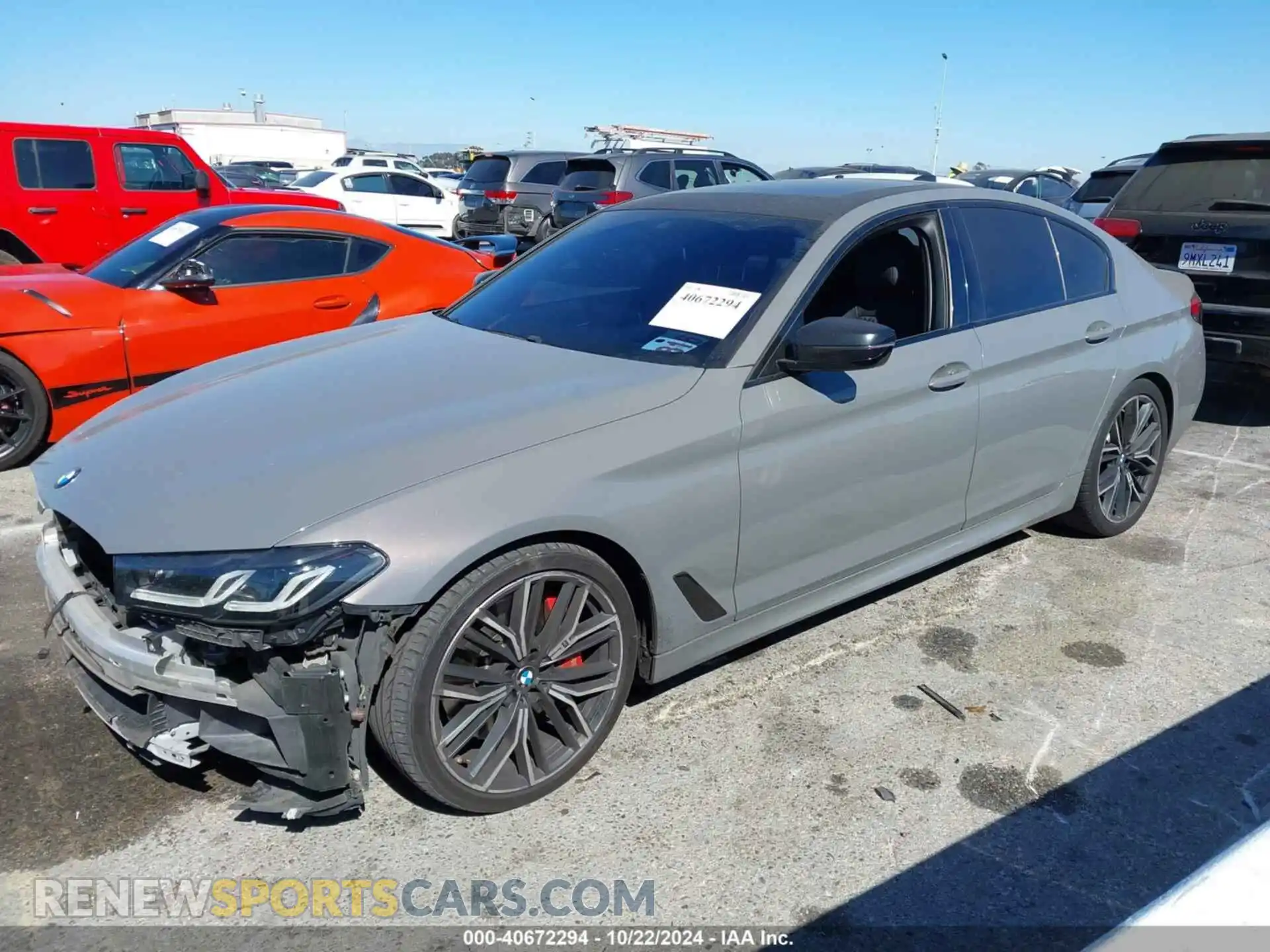 2 Photograph of a damaged car WBA53BJ0XMWX00650 BMW 540I 2021