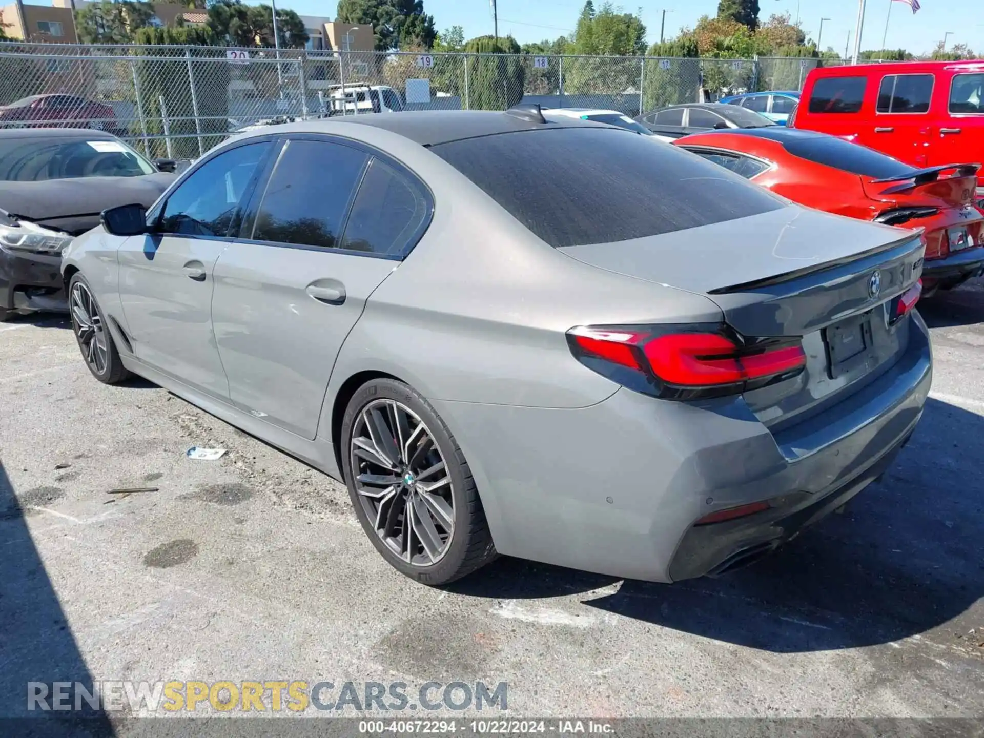 3 Photograph of a damaged car WBA53BJ0XMWX00650 BMW 540I 2021