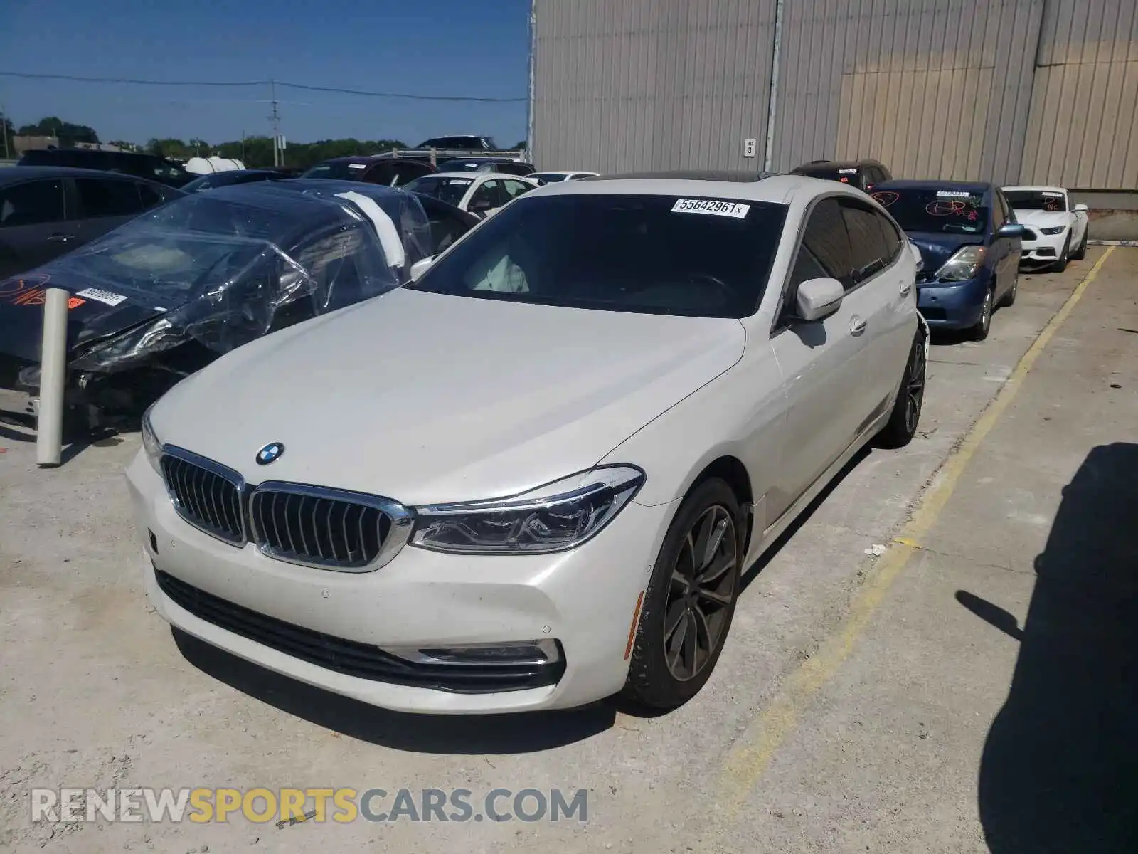 2 Photograph of a damaged car WBAJV6C57JBJ99695 BMW 6 SERIES 2018