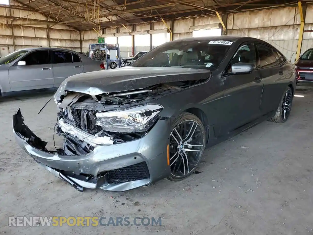 1 Фотография поврежденного автомобиля WBAJV6C59KBK08303 BMW 6 SERIES 2019