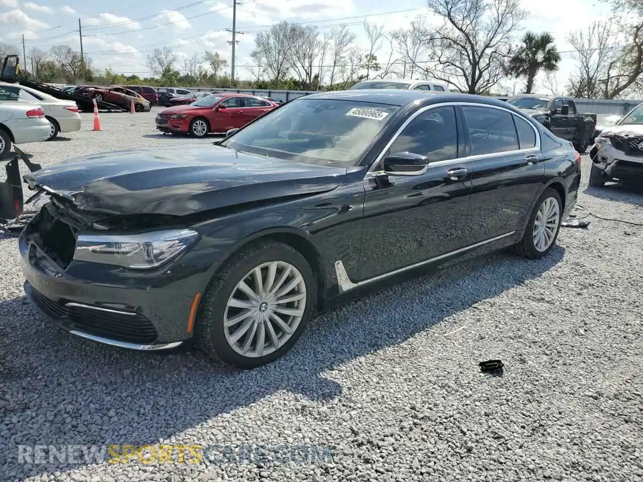1 Photograph of a damaged car WBA7E2C38KB454843 BMW 7 SERIES 2019