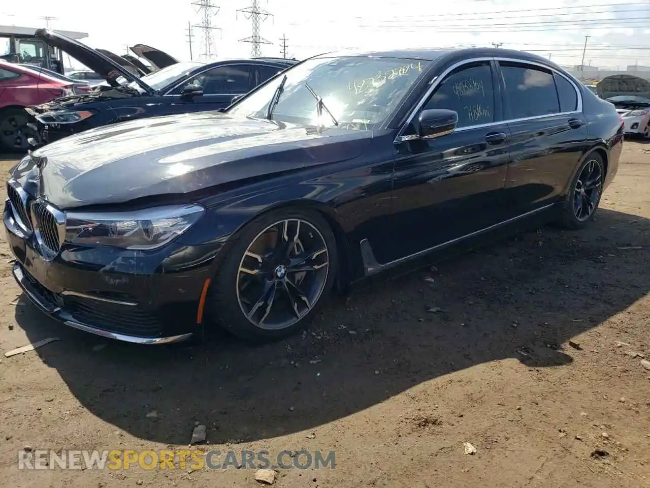 1 fotografías del automóvil dañado WBA7E2C52KB216522 BMW 7 SERIES 2019