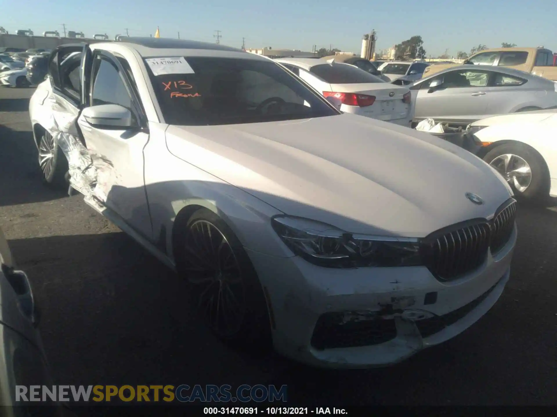 1 Photograph of a damaged car WBA7E2C54KB216702 BMW 7 SERIES 2019