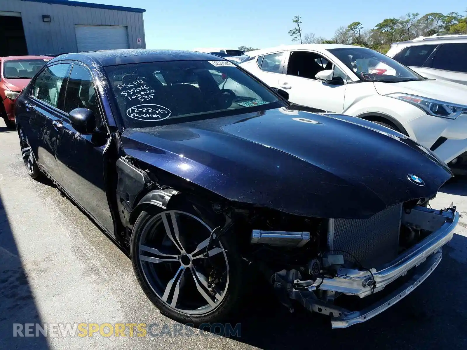 1 Photograph of a damaged car WBA7E2C56KB217169 BMW 7 SERIES 2019