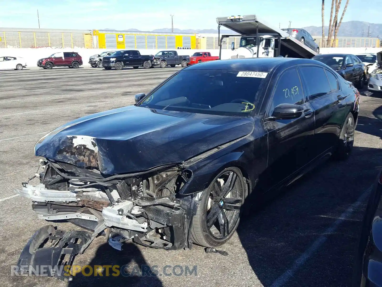 2 Photograph of a damaged car WBA7E2C57KB217388 BMW 7 SERIES 2019