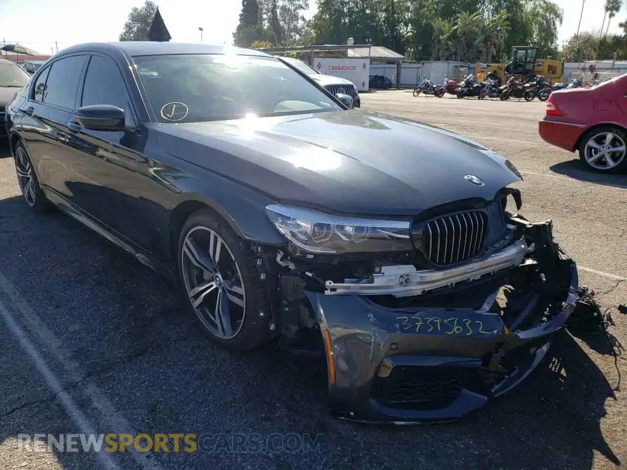 1 Photograph of a damaged car WBA7E2C57KB217424 BMW 7 SERIES 2019