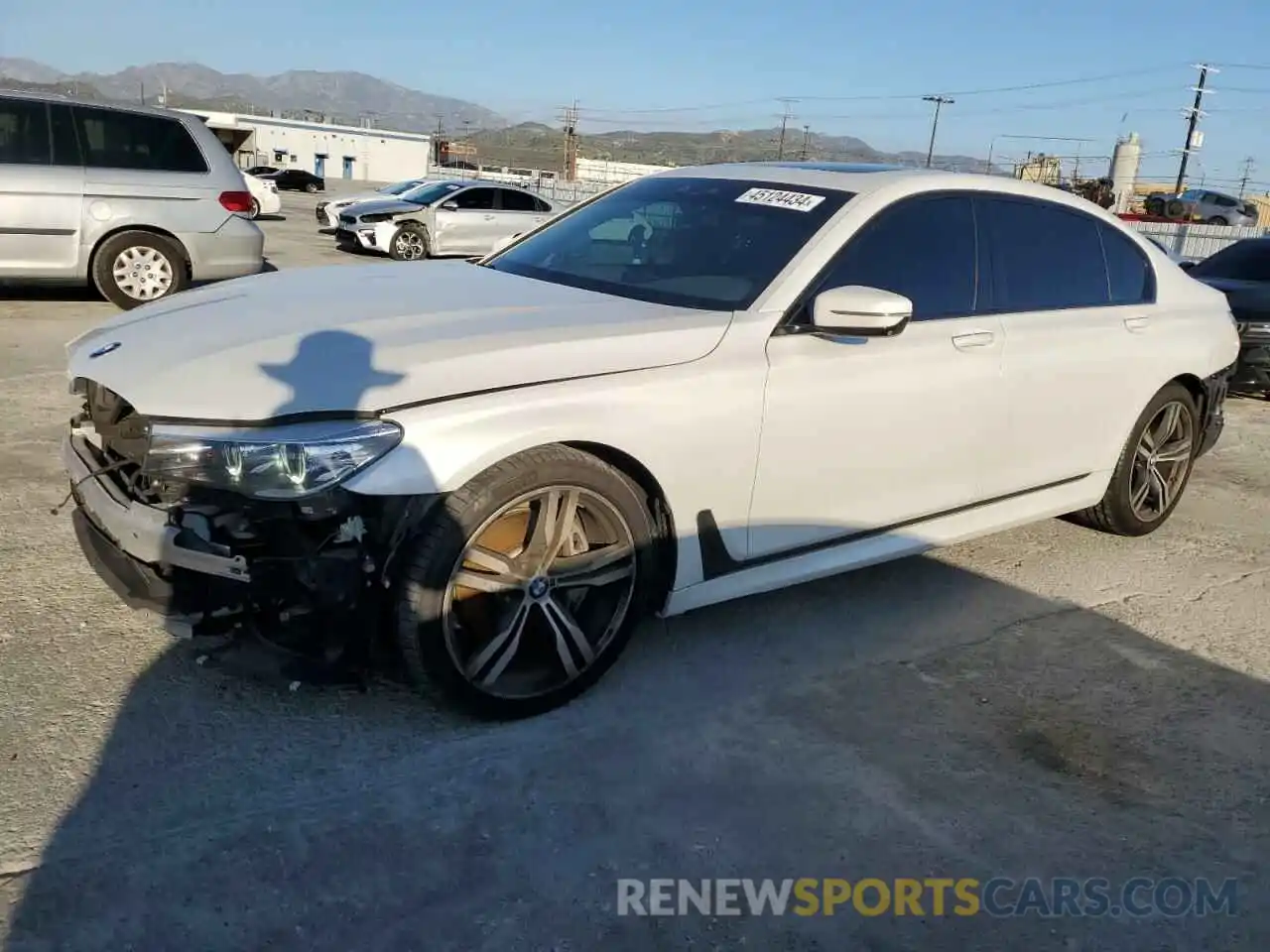 1 Photograph of a damaged car WBA7E2C57KB454317 BMW 7 SERIES 2019