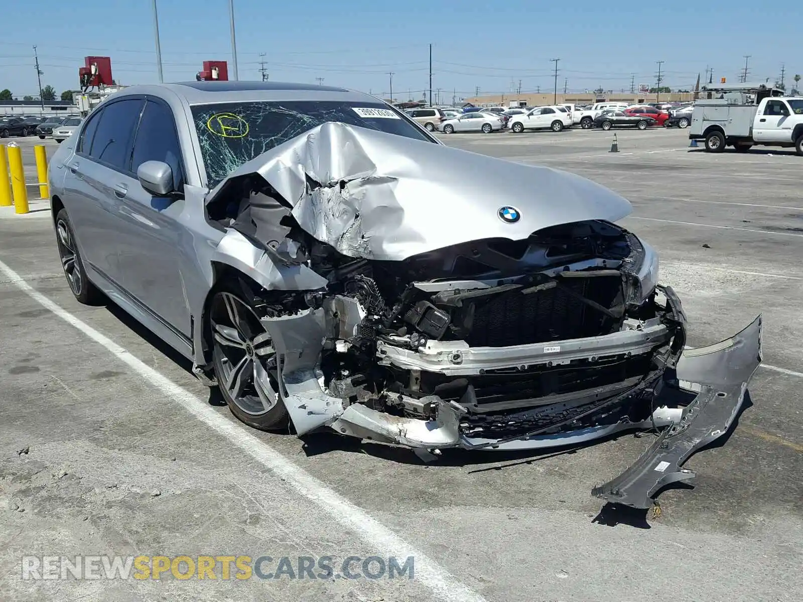 1 fotografías del automóvil dañado WBA7E2C59KB454142 BMW 7 SERIES 2019