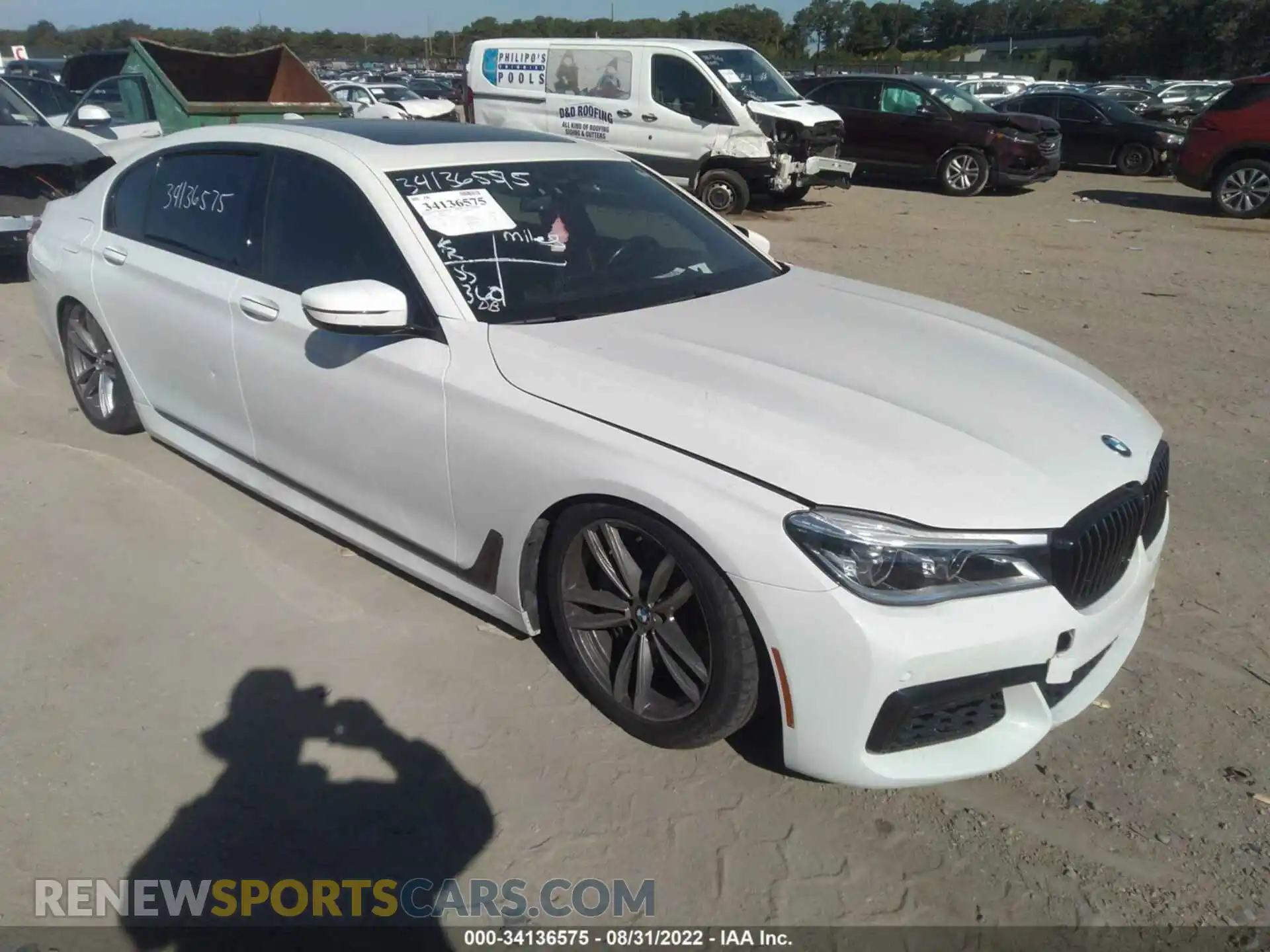 1 Фотография поврежденного автомобиля WBA7F2C50KB239293 BMW 7 SERIES 2019