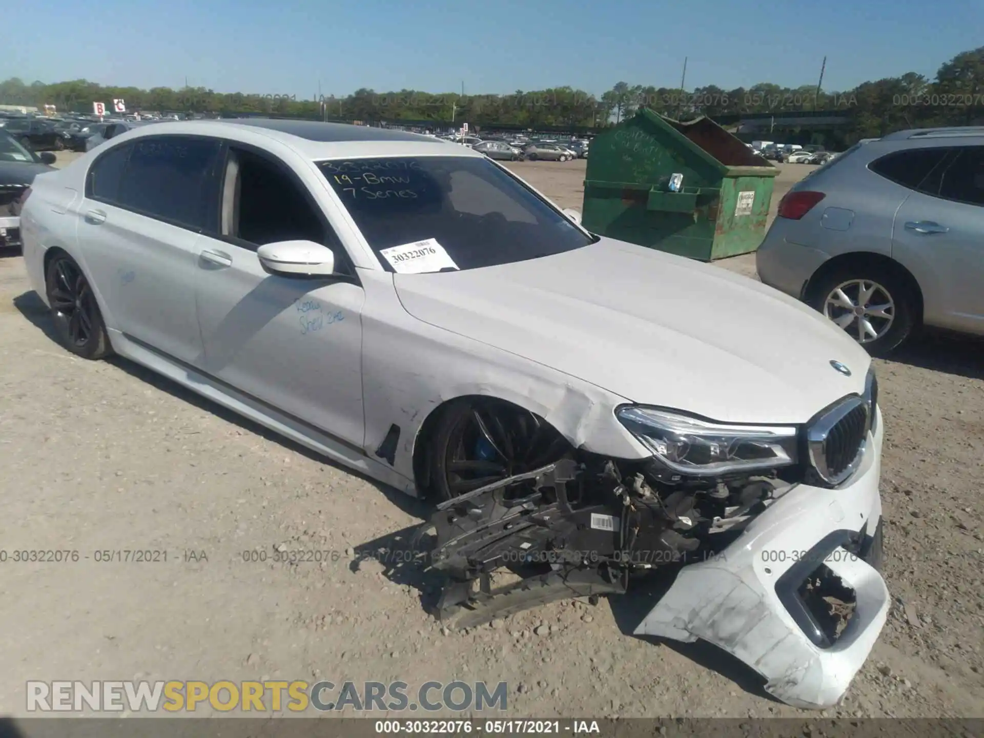 1 Photograph of a damaged car WBA7F2C55KB239080 BMW 7 SERIES 2019