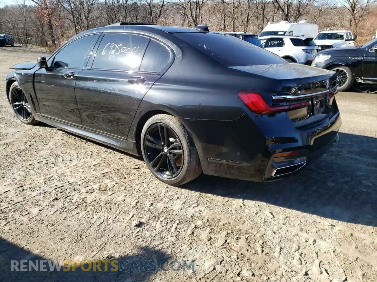 3 Photograph of a damaged car WBA7U2C01LBX84754 BMW 7 SERIES 2020