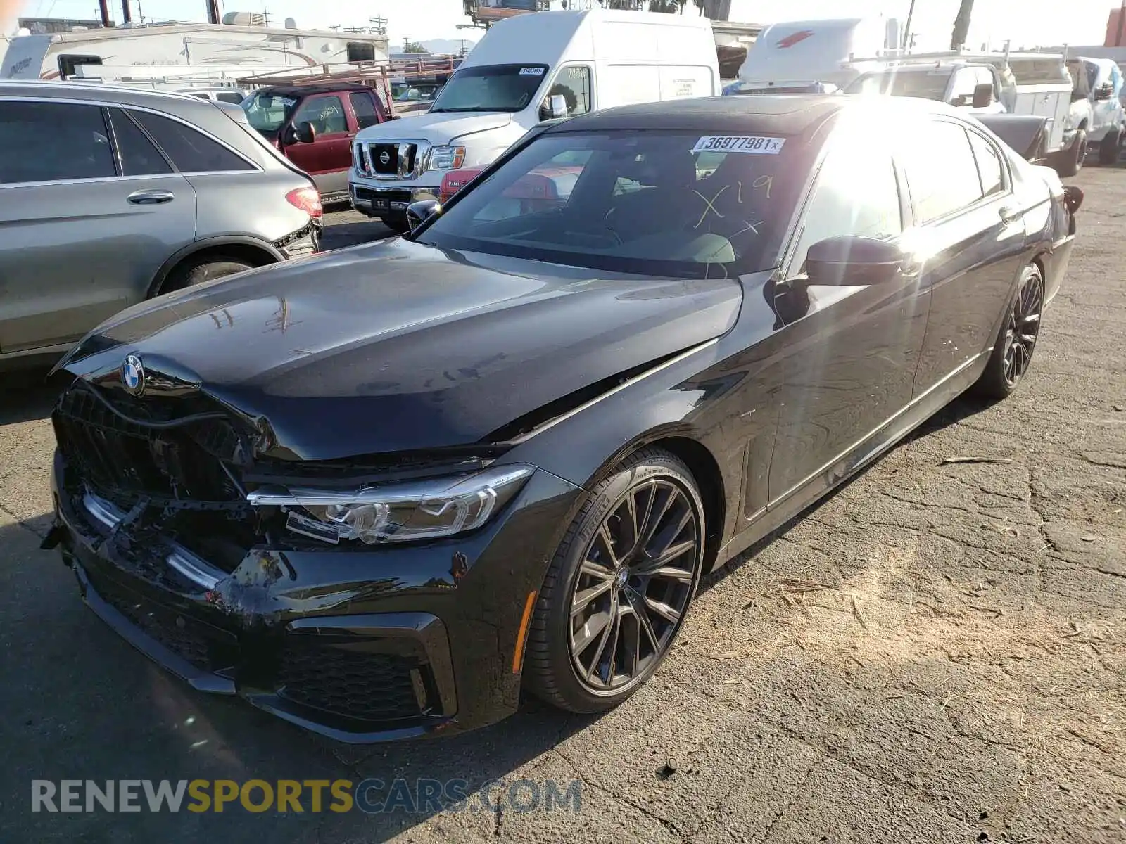 2 Photograph of a damaged car WBA7T2C02MCF97086 BMW 7 SERIES 2021