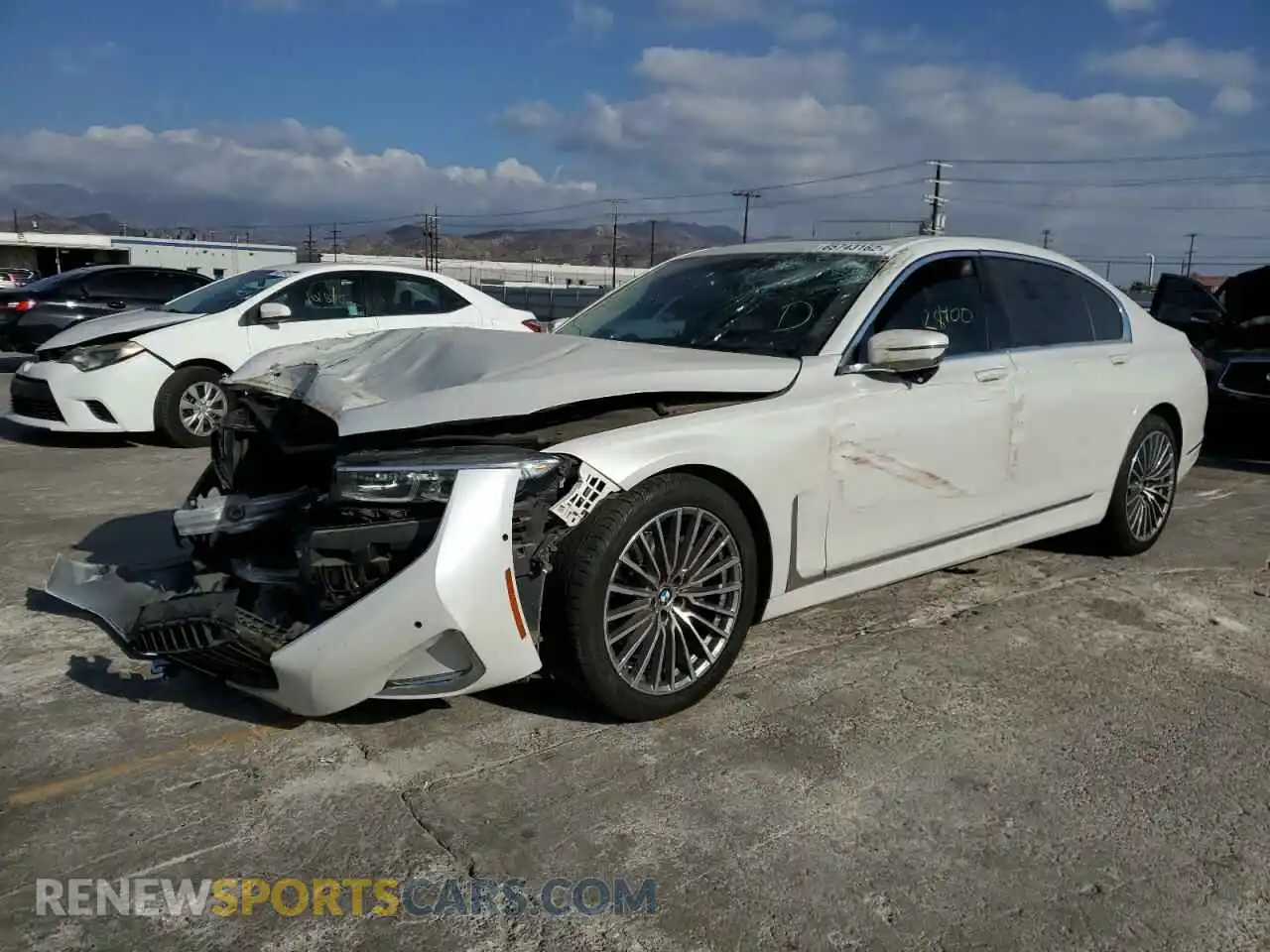 2 fotografías del automóvil dañado WBA7T2C02MCG57805 BMW 7 SERIES 2021