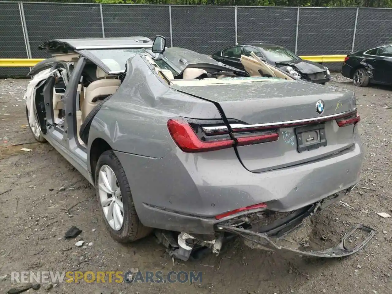 3 Photograph of a damaged car WBA7T2C07MCF90957 BMW 7 SERIES 2021