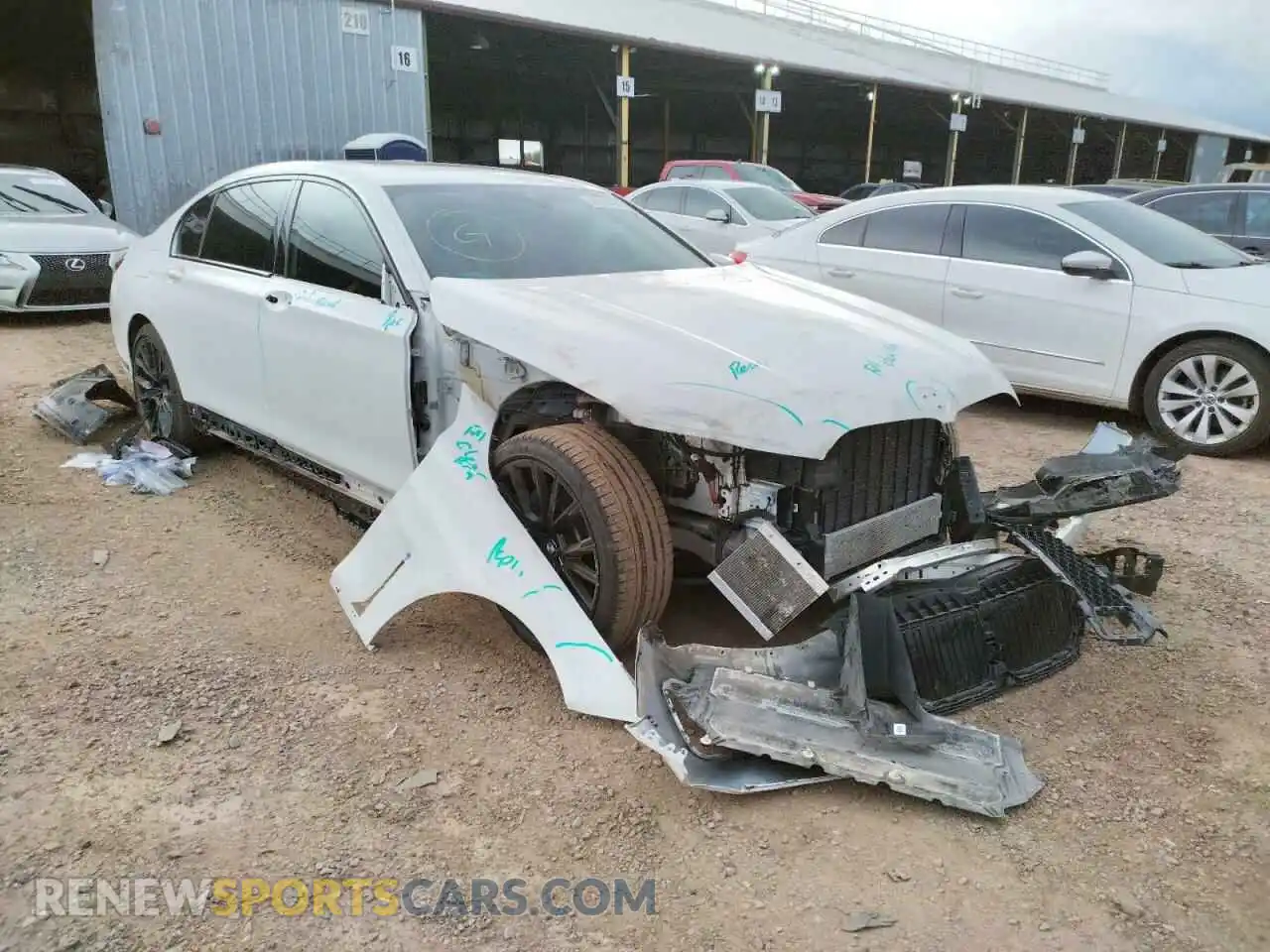 1 Photograph of a damaged car WBA7T2C08MCE54644 BMW 7 SERIES 2021
