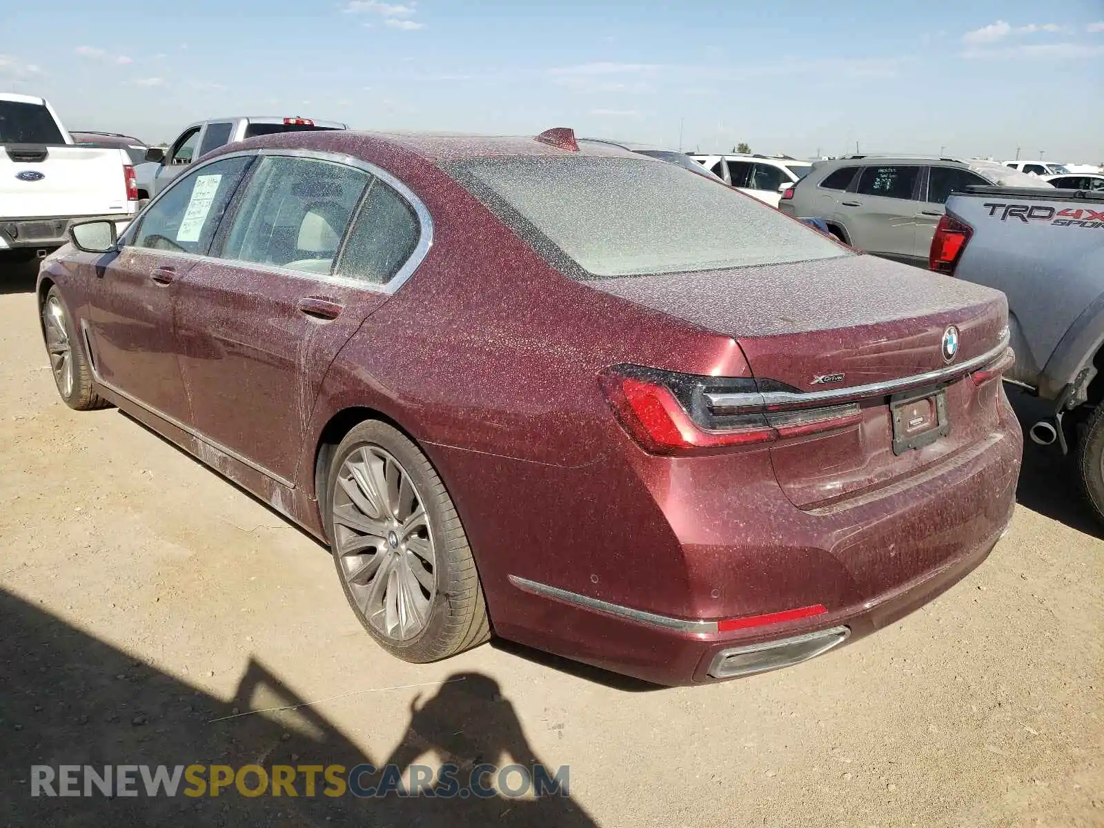 3 fotografías del automóvil dañado WBA7U2C01MCF65808 BMW 7 SERIES 2021