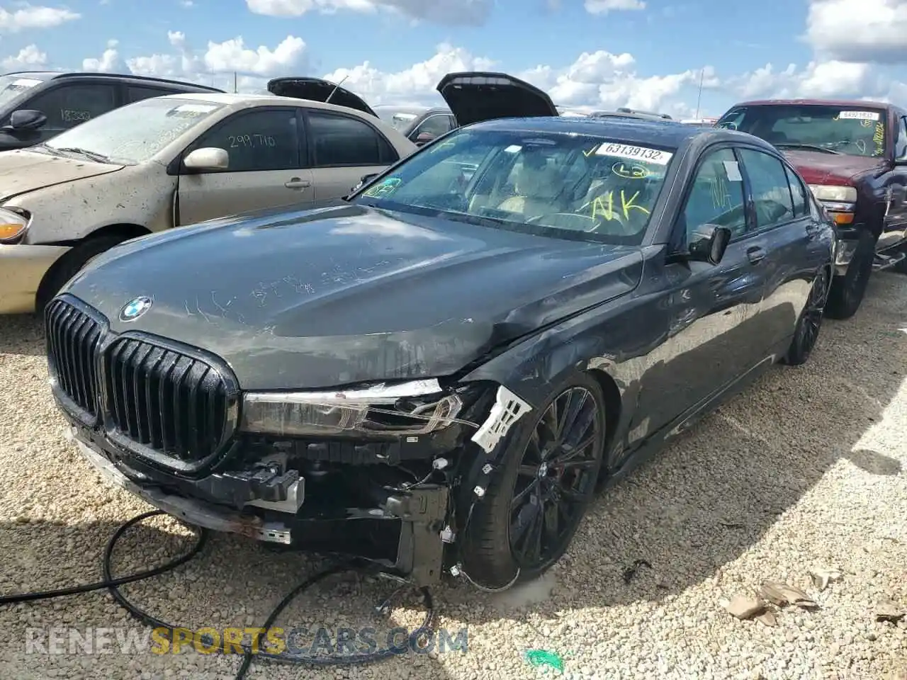2 Photograph of a damaged car WBA7U2C02MCE96451 BMW 7 SERIES 2021