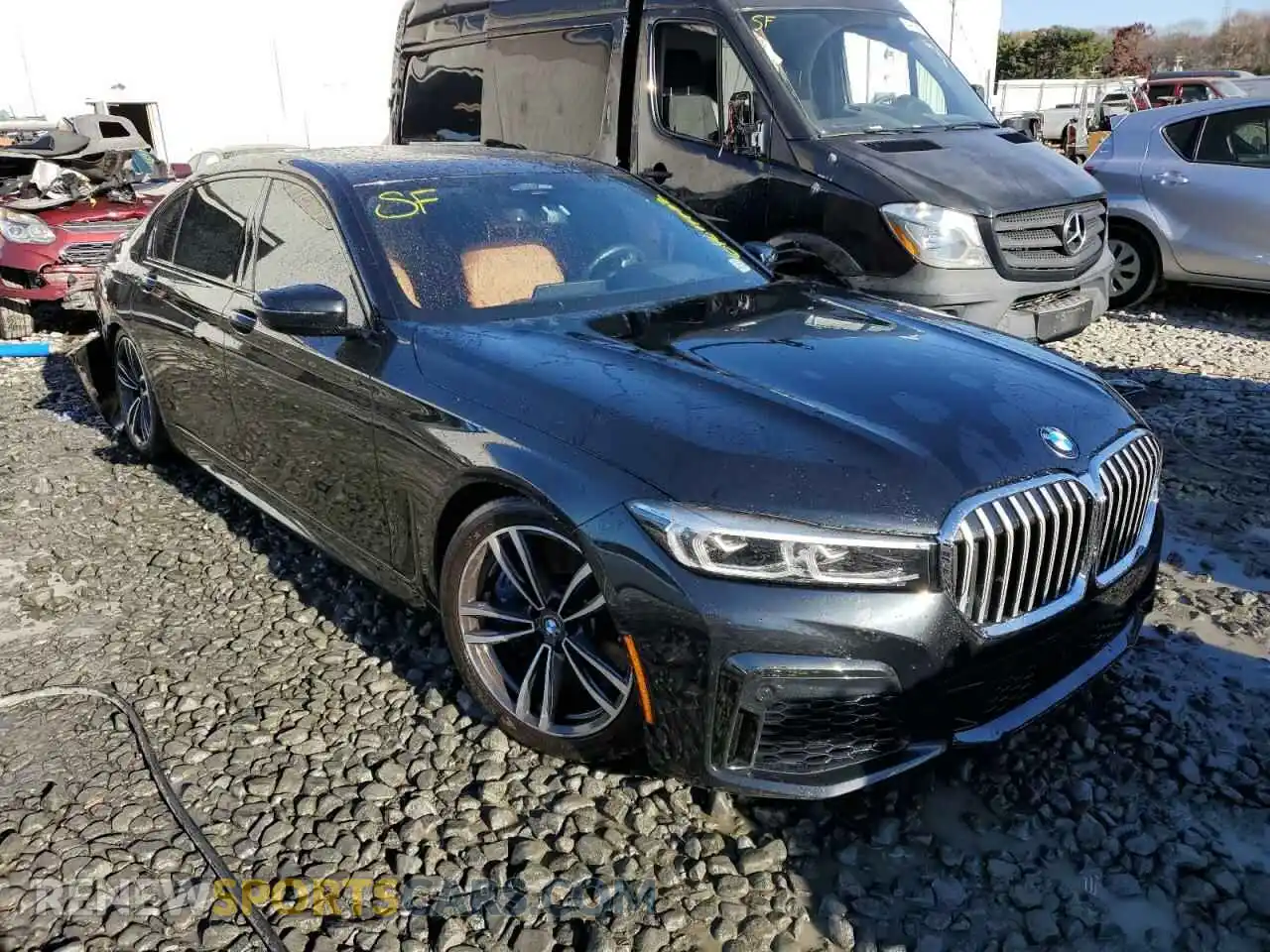 1 Photograph of a damaged car WBA7U2C03MCF23818 BMW 7 SERIES 2021