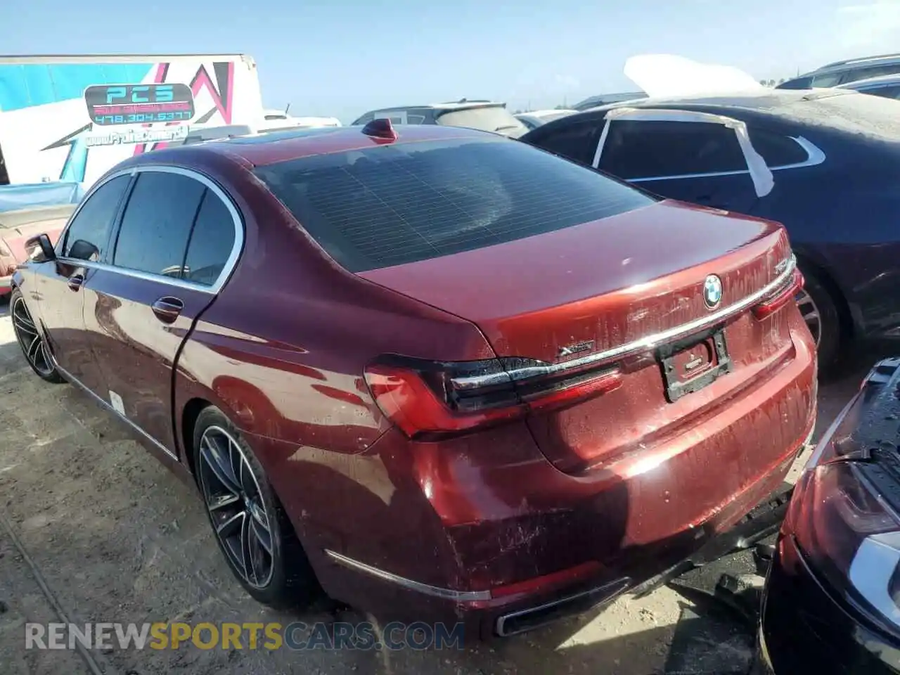 2 Photograph of a damaged car WBA7U2C03MCF89429 BMW 7 SERIES 2021