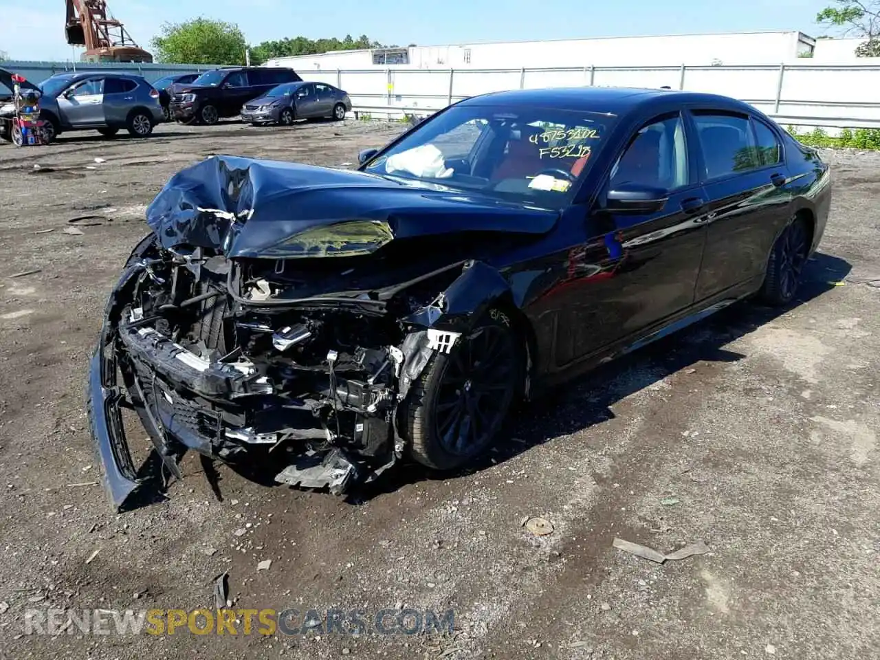 2 Photograph of a damaged car WBA7U2C08MCF53218 BMW 7 SERIES 2021