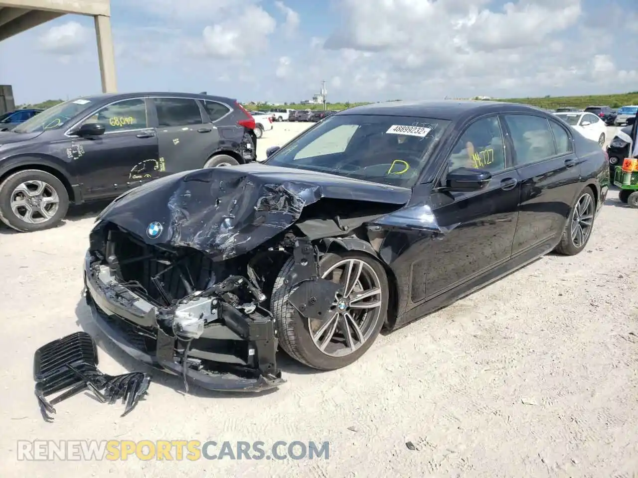 2 Photograph of a damaged car WBA7U2C08NCG99281 BMW 7 SERIES 2022