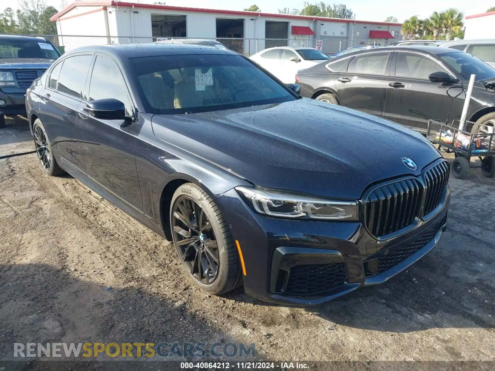 1 fotografías del automóvil dañado WBA7T2C09MCE62817 BMW 740I 2021