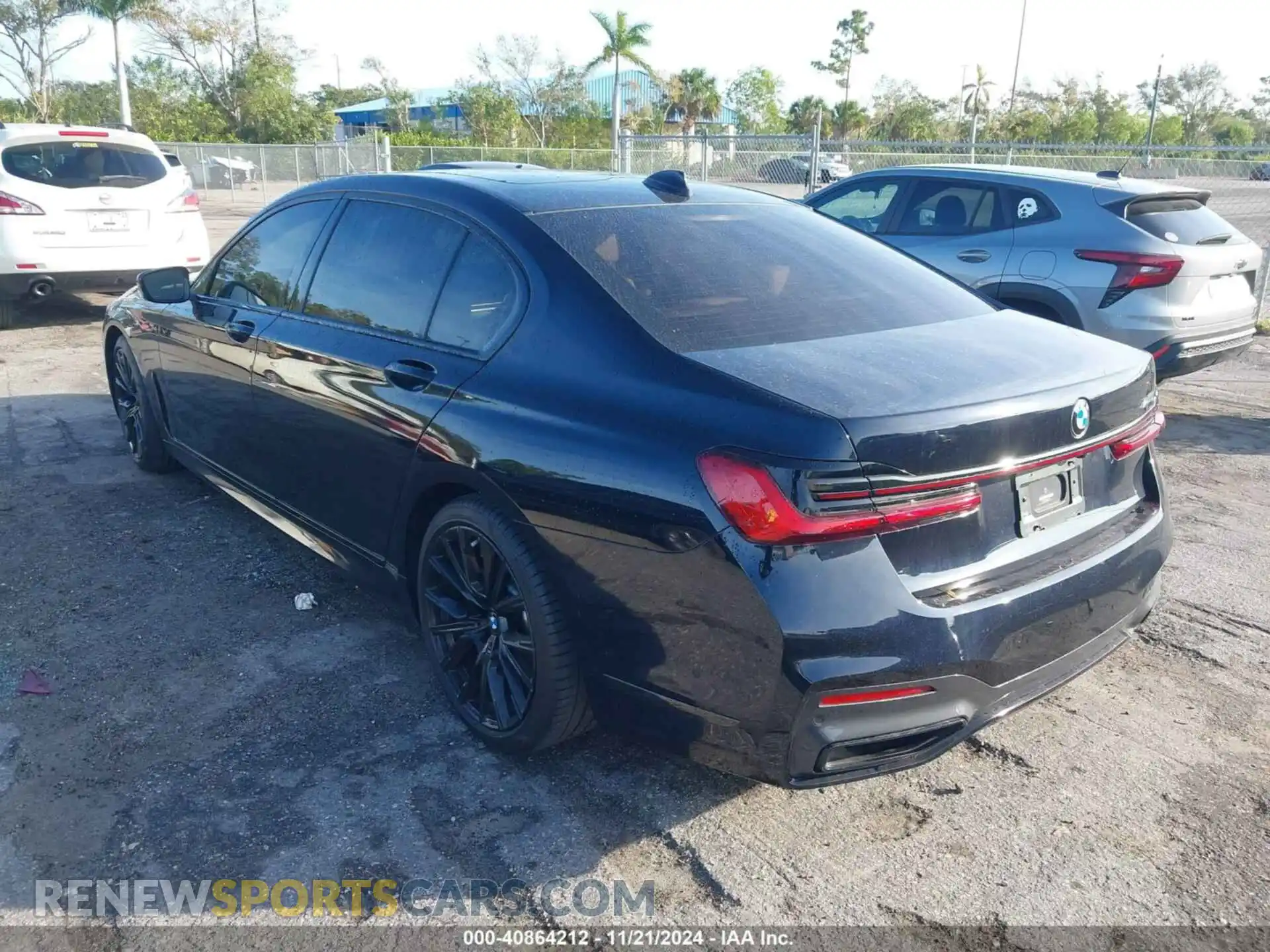 3 fotografías del automóvil dañado WBA7T2C09MCE62817 BMW 740I 2021