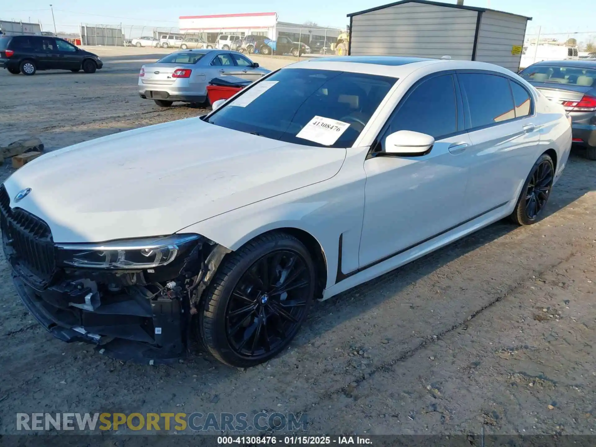 2 fotografías del automóvil dañado WBA7T2C09MCG06480 BMW 740I 2021