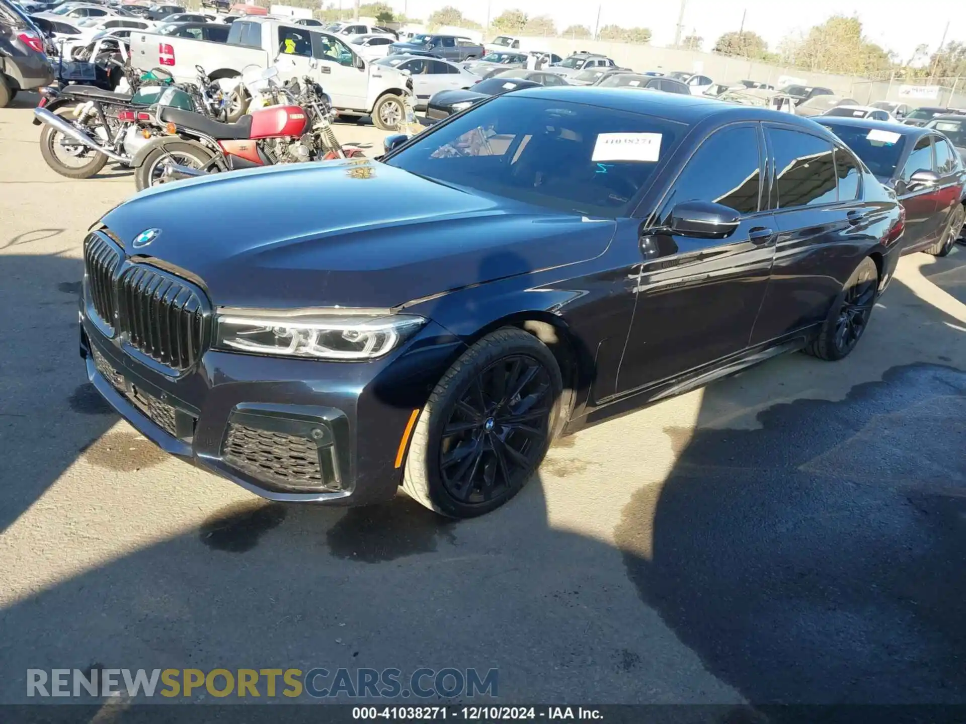 2 fotografías del automóvil dañado WBA7T2C0XMCF02144 BMW 740I 2021