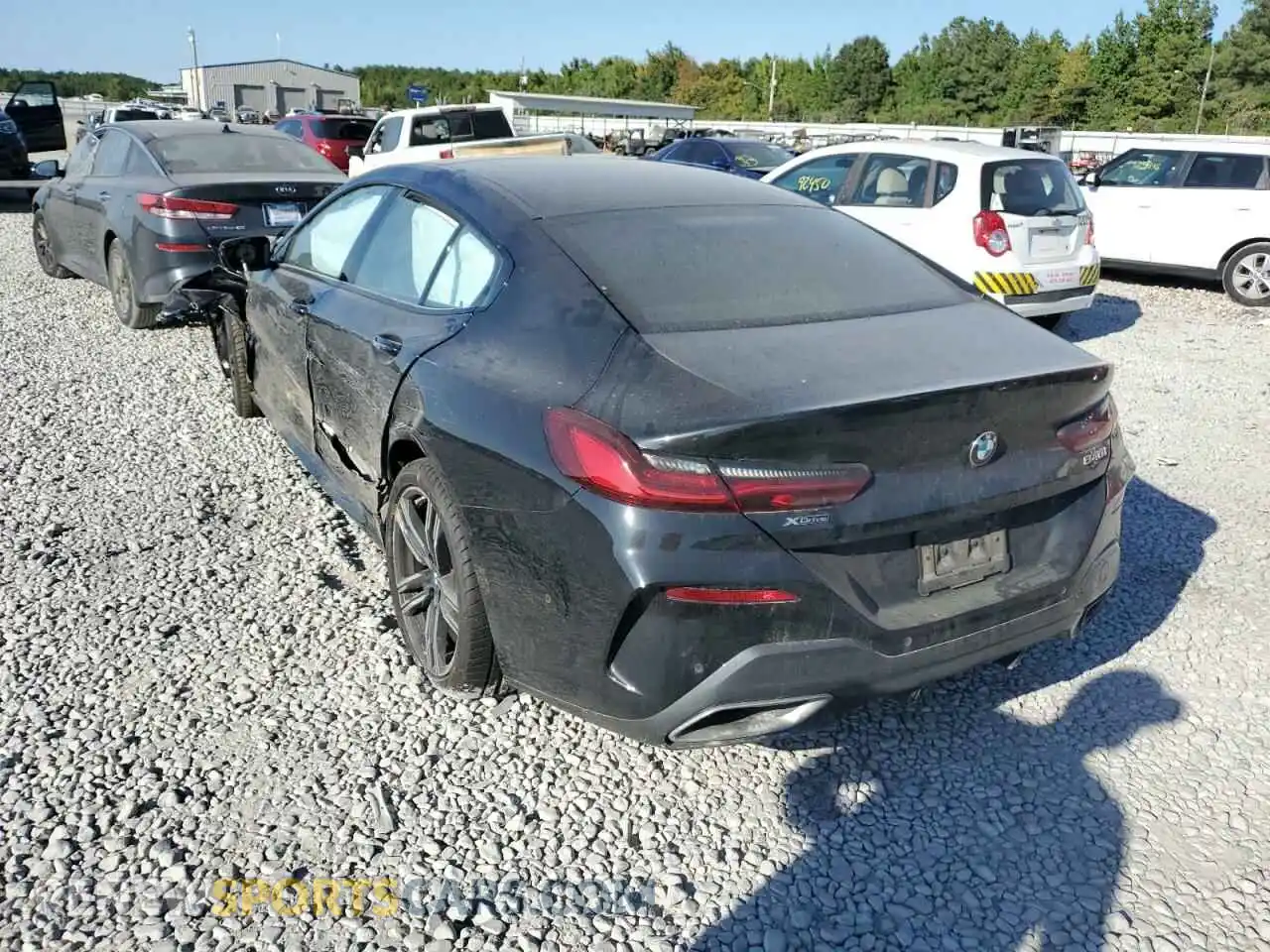 3 Photograph of a damaged car WBAGV4C09MCF85748 BMW 8 SERIES 2021