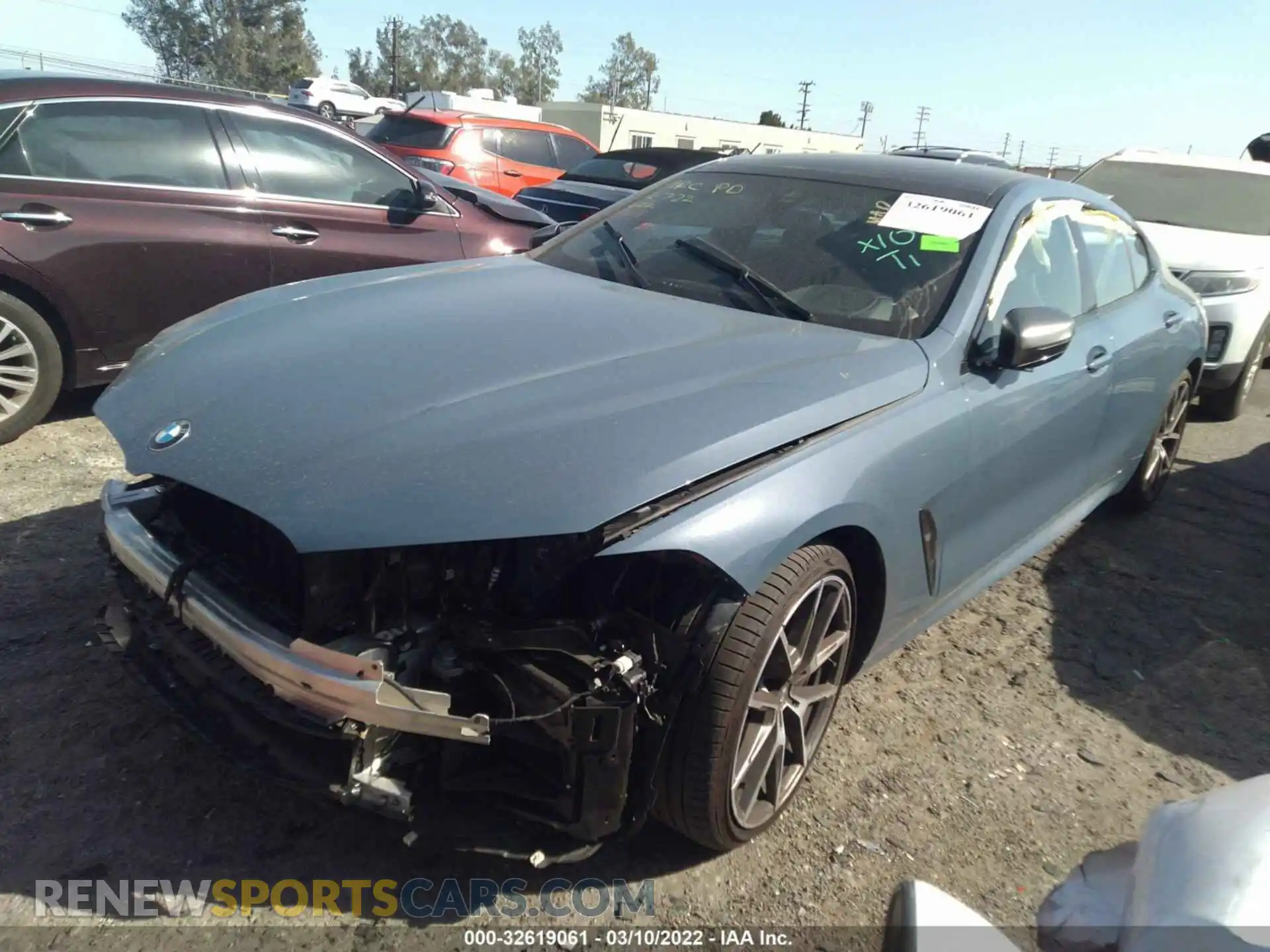 2 Photograph of a damaged car WBAGV8C03MCF60092 BMW 8 SERIES 2021
