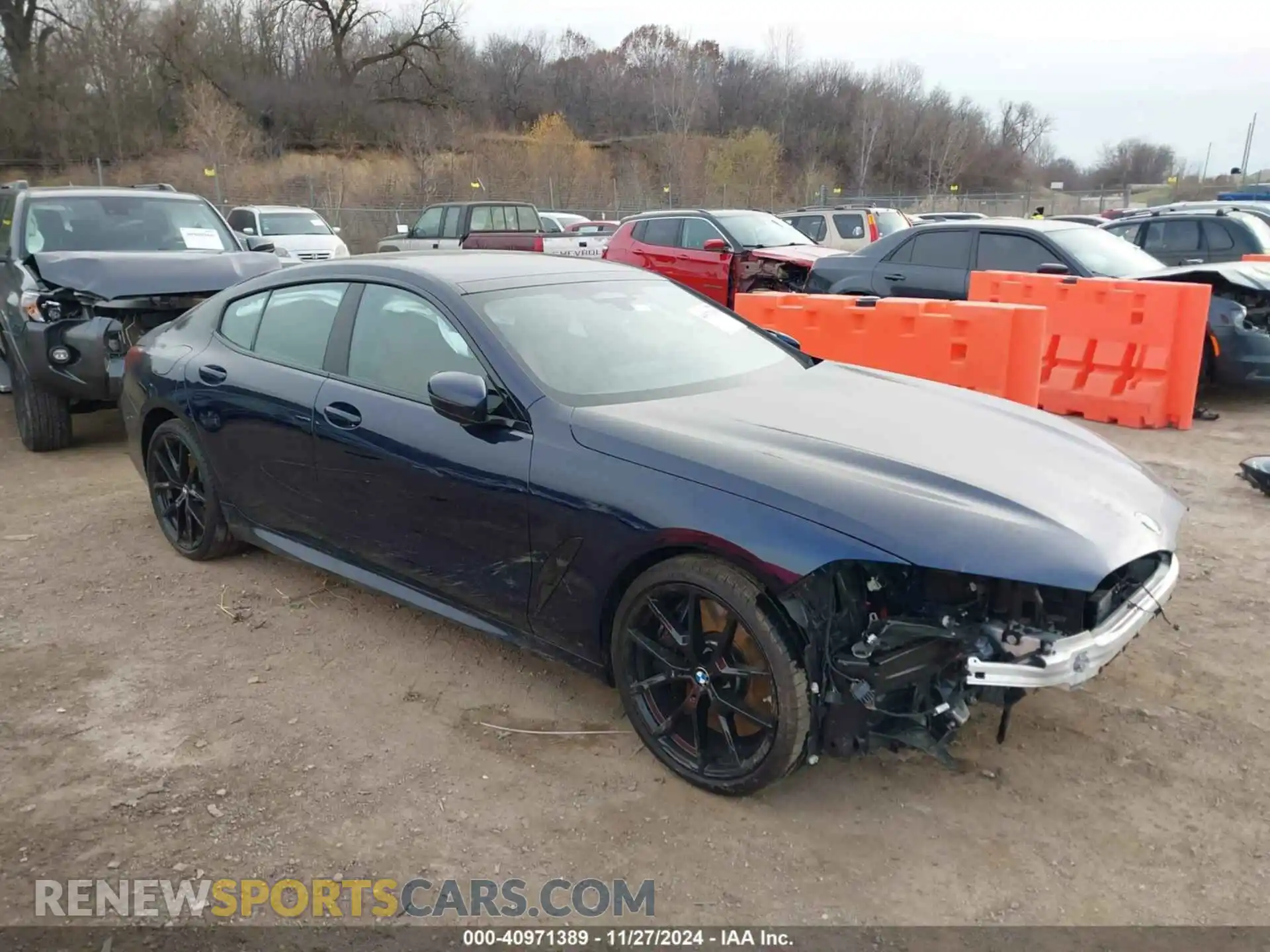 1 Photograph of a damaged car WBAGV4C03PCM35085 BMW 840 GRAN COUPE 2023