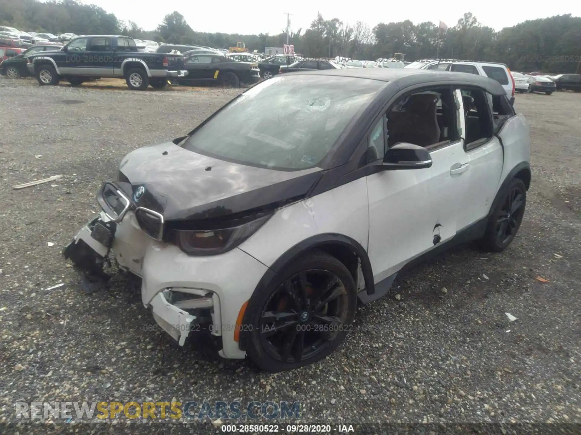 2 Photograph of a damaged car WBY8P8C52K7E86004 BMW I3 2019