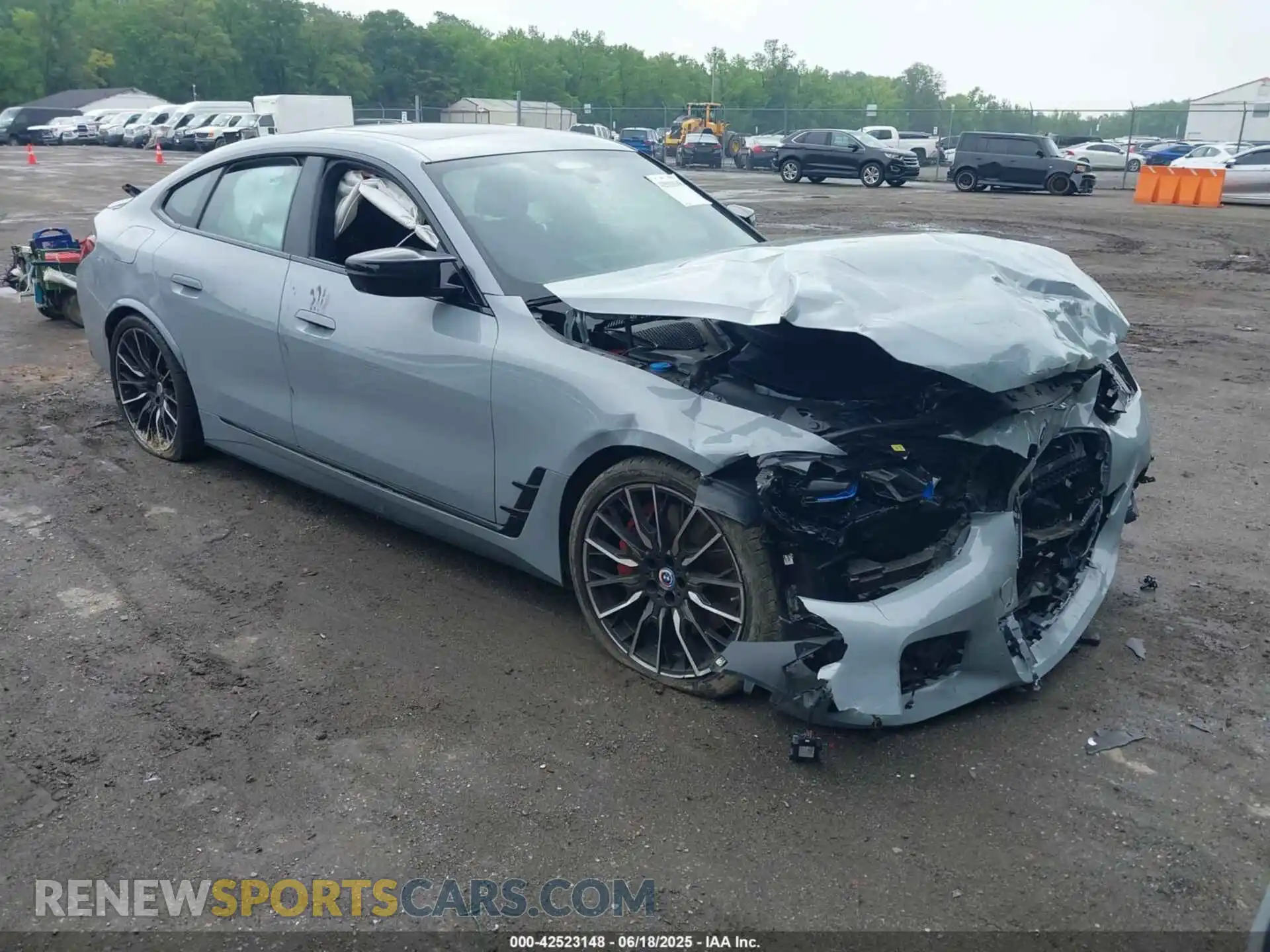 1 fotografías del automóvil dañado WBY33AW02NFN17224 BMW I4 2022