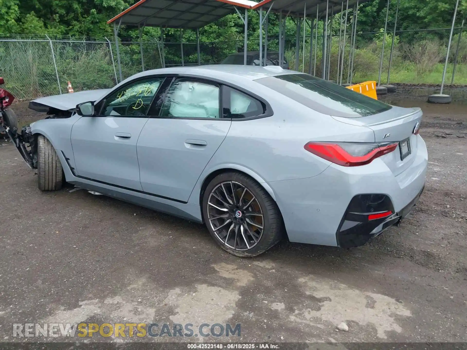 3 fotografías del automóvil dañado WBY33AW02NFN17224 BMW I4 2022