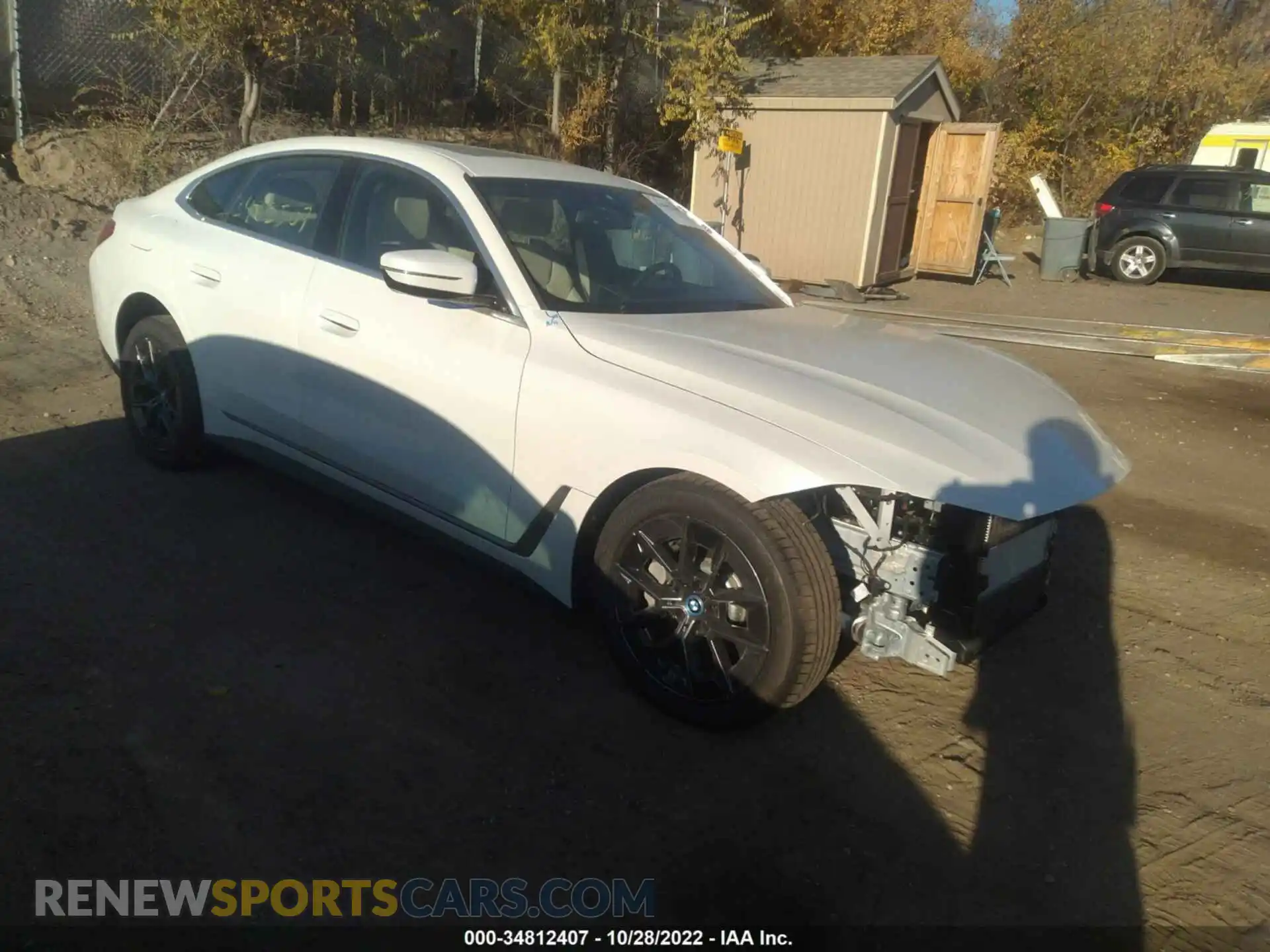 1 Photograph of a damaged car WBY73AW09NFN09378 BMW I4 2022
